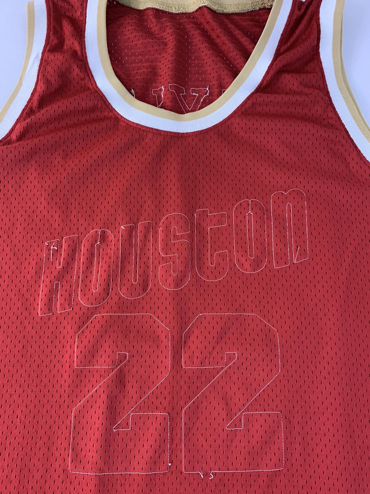 NBA NBA Hardwood Classic Mitchell Ness Houston No #22 Tank Top Size US XL / EU 56 / 4 - 5 Thumbnail