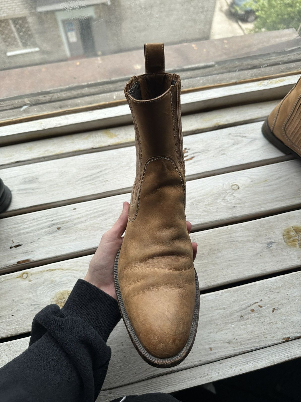 Bally LUXURY 🚨 BALLY VNTG BOOTS MEN BROWN COWBOY SHELSEY RARE Size US 7 / EU 40 - 3 Thumbnail