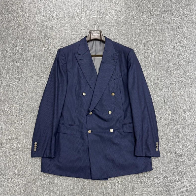 Ermenegildo Zegna Zegna Su Misrua Wool Tailored Blazer Size US XXL / EU 58 / 5 - 1 Thumbnail