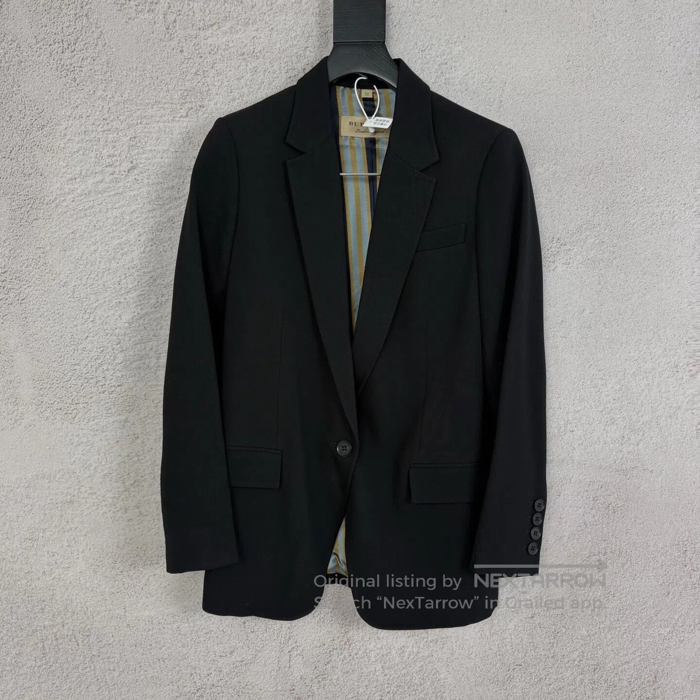 Burberry Burberry size38 Casual suit jacket, black Size 38S - 1 Thumbnail