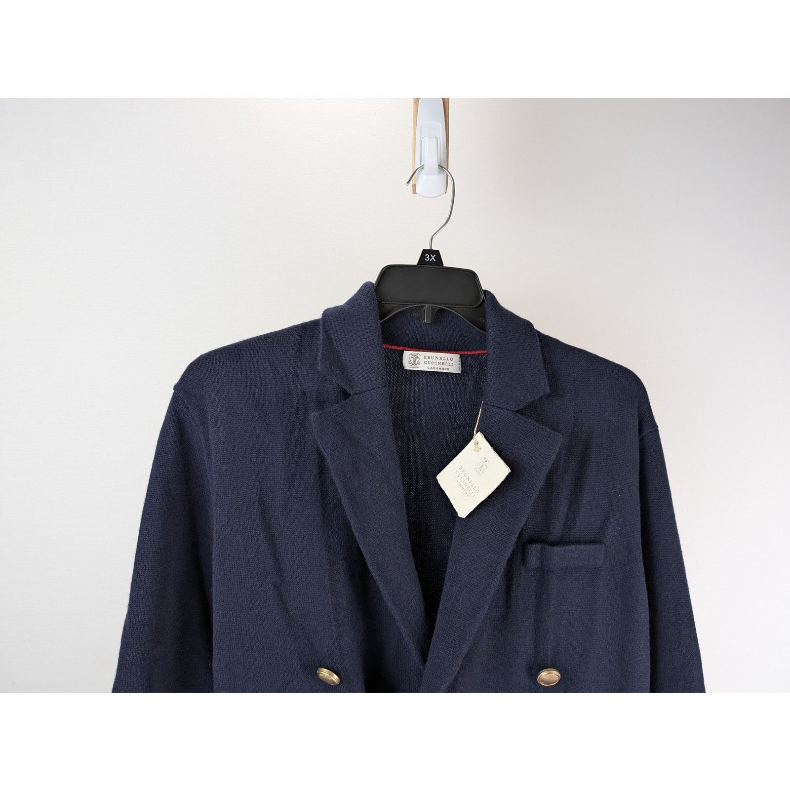 Brunello Cucinelli o1rshd1 CC20 Double-Breasted Blazer in Blue Size US M / EU 48-50 / 2 - 3 Thumbnail