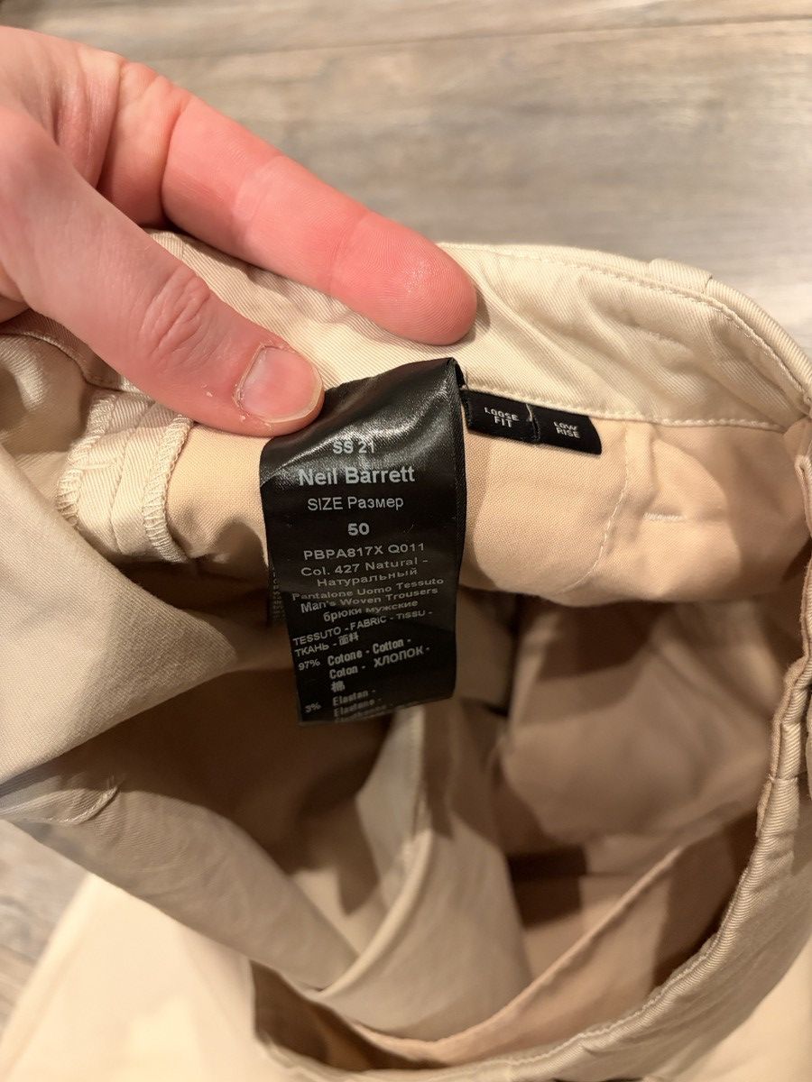 Neil Barrett SS21 Loose Fit Chino Size US 34 / EU 50 - 8 Thumbnail