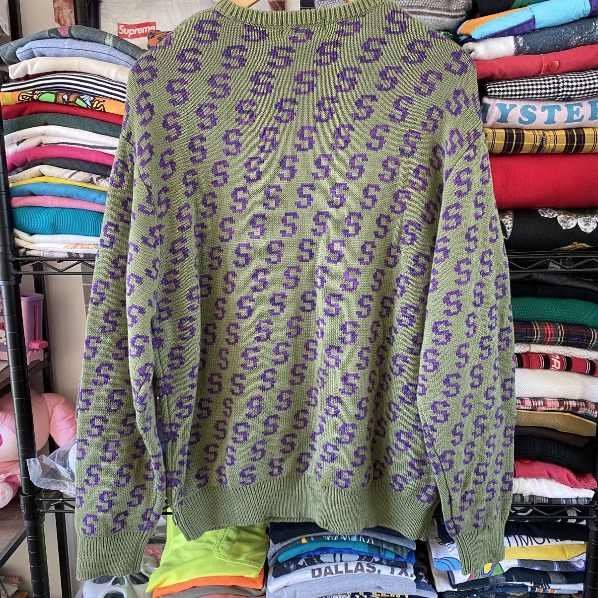 Supreme Supreme S Repeat Sweater Olive Purple 2021 Size US XL / EU 56 / 4 - 5 Thumbnail