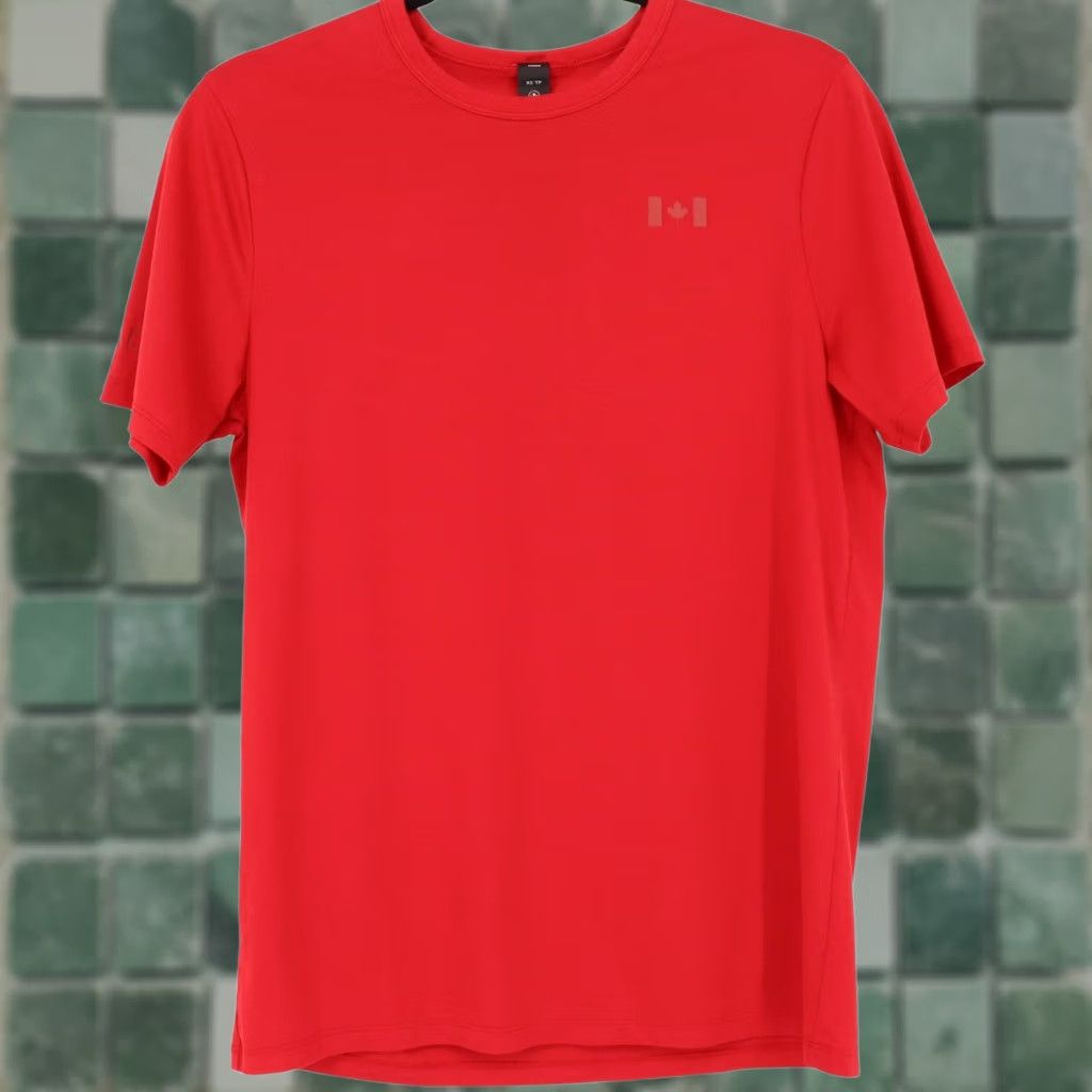 Lululemon Lululemon Team Canada Olympics Red T-Shirt XS Pima Cotton Blend Men's Size US XS / EU 42 / 0 - 1 Thumbnail