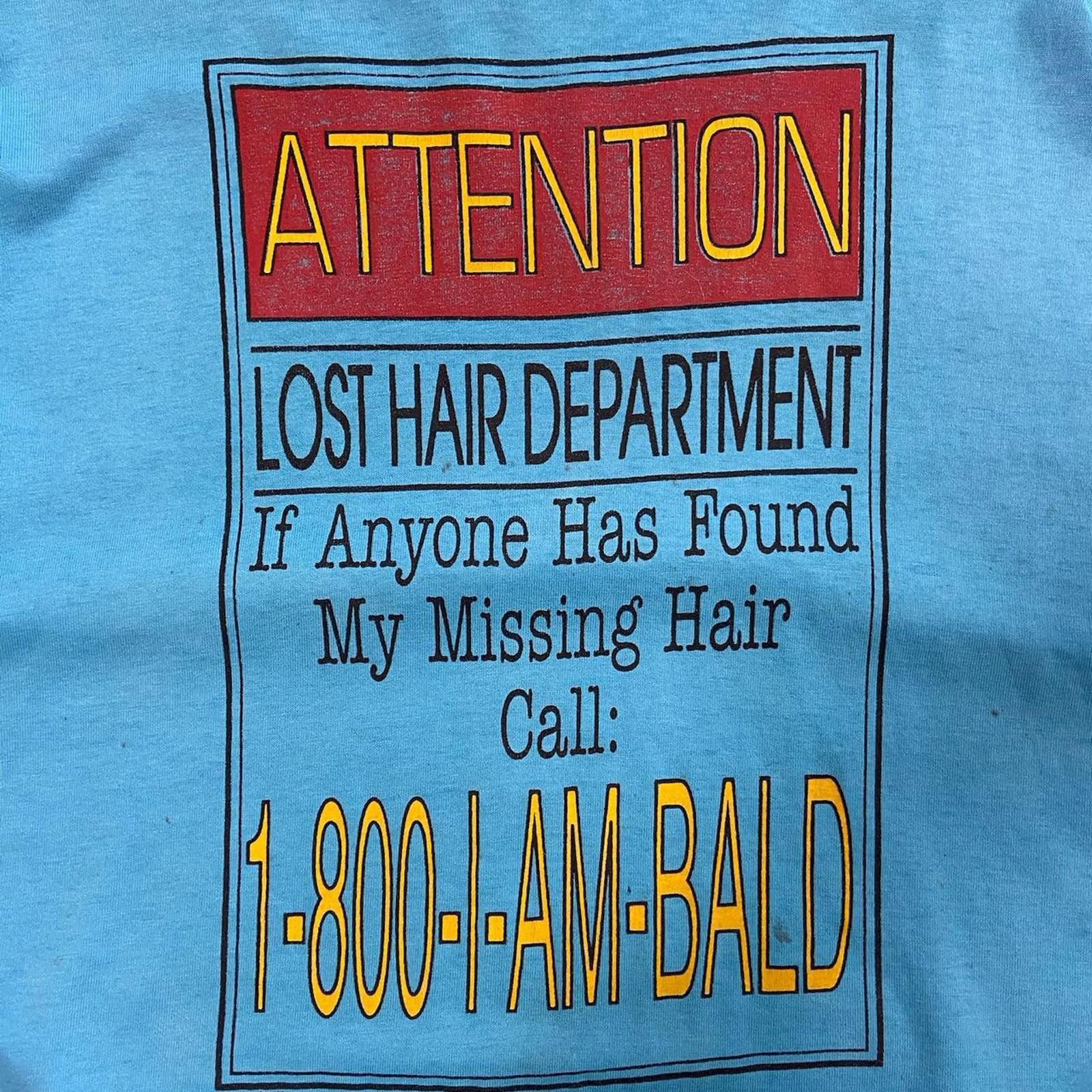 Vintage 1993 “I am bald” Humour Tee Size US XXL / EU 58 / 5 - 2 Thumbnail