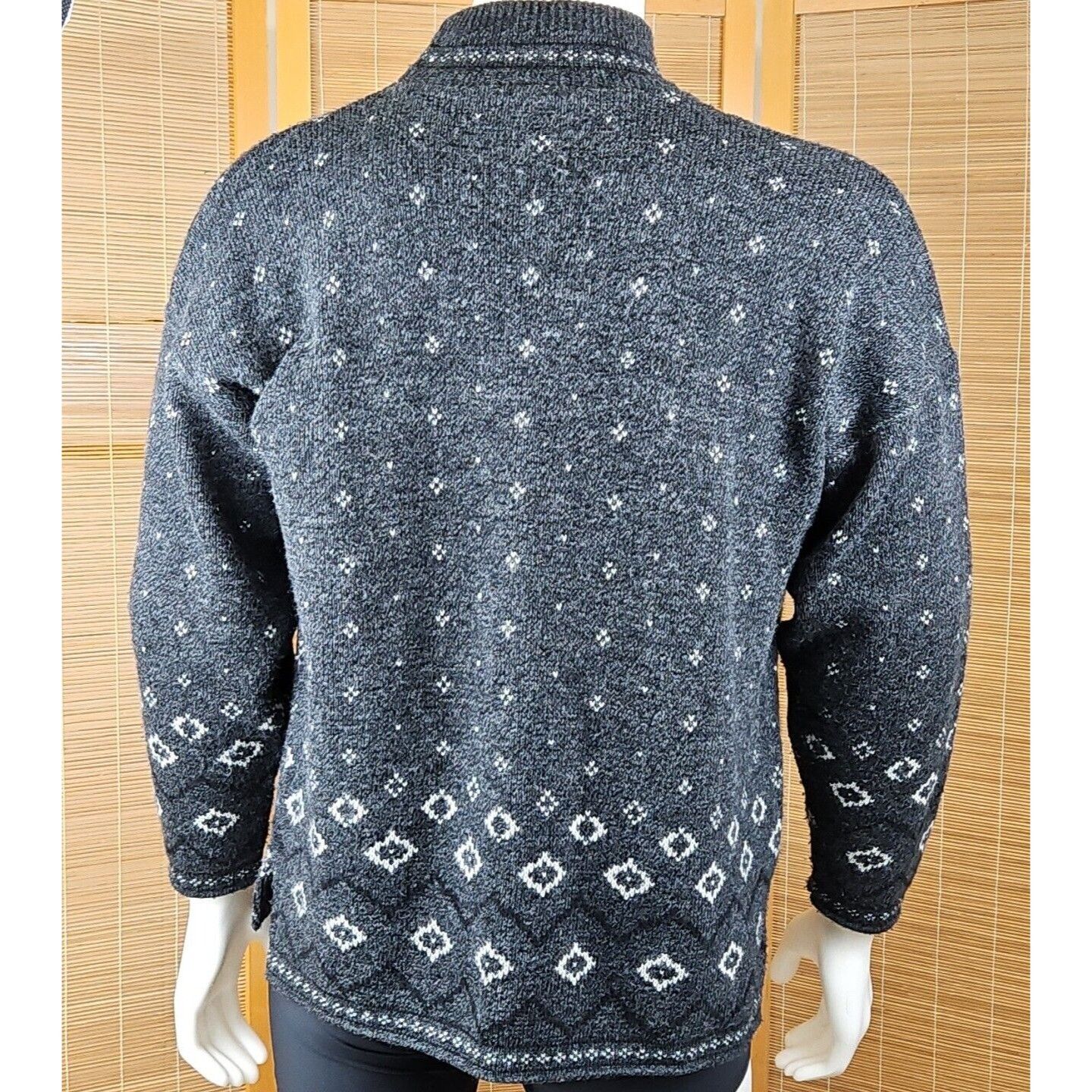 Vintage Vtg Ski Sweater Mens Sz M Gray Fair Isle Snowflake Spunky Ac Size US XL / EU 56 / 4 - 5 Thumbnail