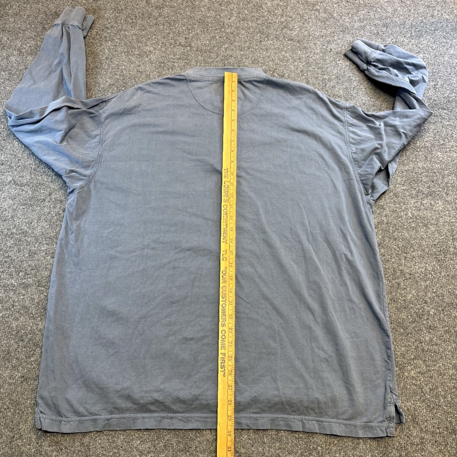 Vintage Cabela's Long Sleeved Thermal Button Henley Shirt Gray Blue Size XL Cotton Men Mens Shirt Size US XL / EU 56 / 4 - 4 Thumbnail