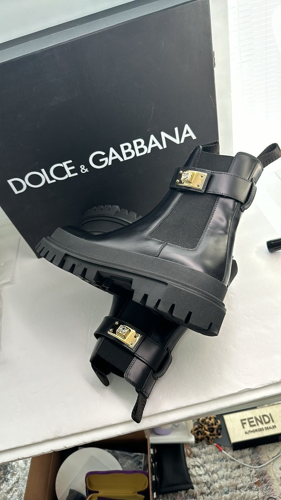 Dolce & Gabbana Dolce&Gabbana Lug Sole Chelsea Boot Women’s Shoes Size US 11 / IT 41 - 7 Thumbnail