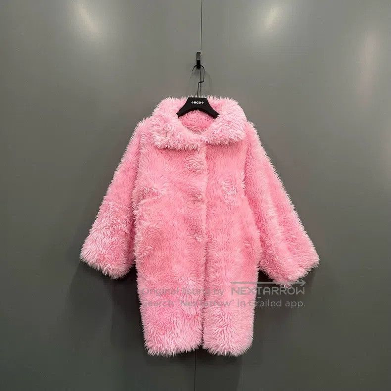 Balenciaga Balenciaga size 34 Pink Teddy Coat Size S / US 4 / IT 40 - 1 Thumbnail