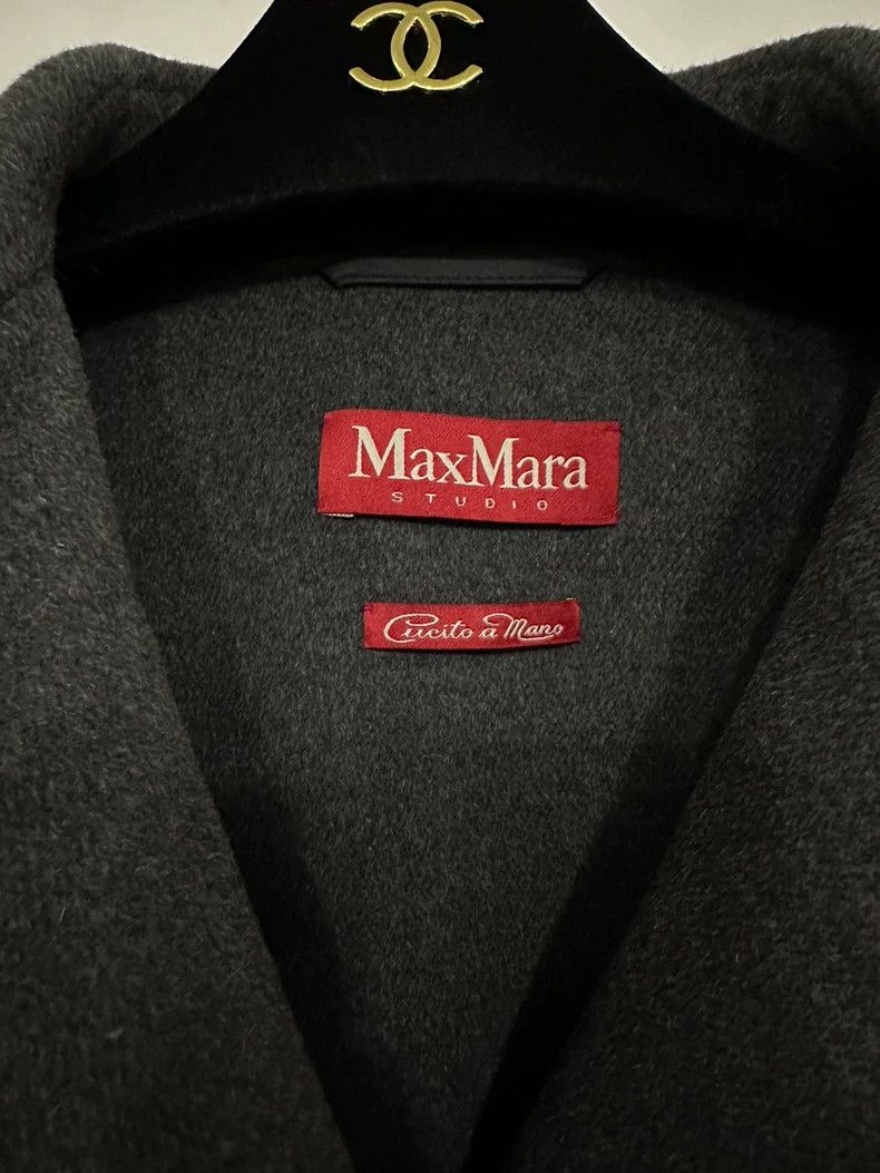 Max Mara Max Mara Studio black and grey hand-sewn coat Size S / US 4 / IT 40 - 2 Thumbnail