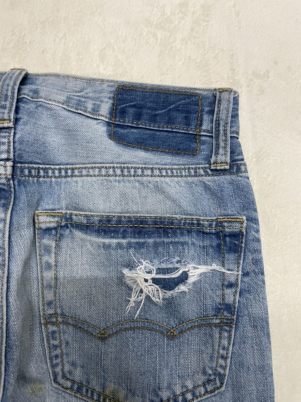 American Eagle Outfitters Vintage American Eagle Outfitters Distress Faded Denim Jeans Size US 28 / EU 44 - 17 Thumbnail