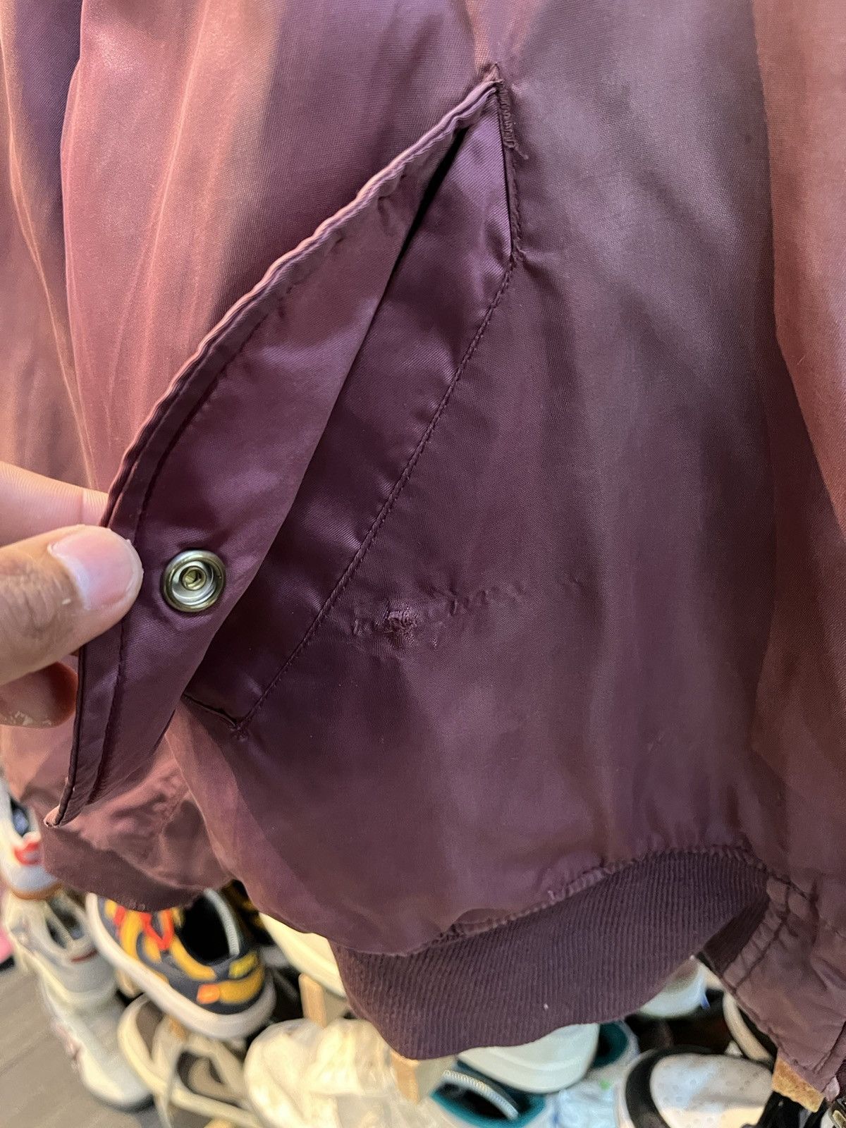 Vintage VINTAGE Bomber Jacket REVERSED Size US L / EU 52-54 / 3 - 4 Thumbnail