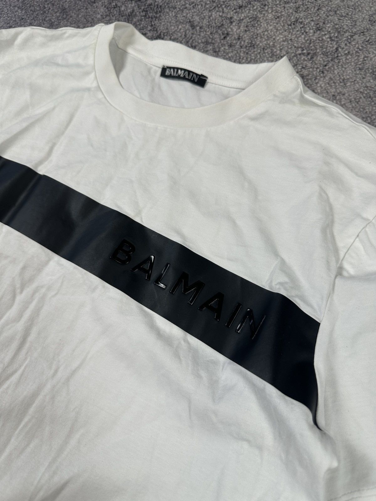Vintage Luxury Balmain T-shirt Streetwear Rare Casual Logo VTg M Size US M / EU 48-50 / 2 - 2 Thumbnail