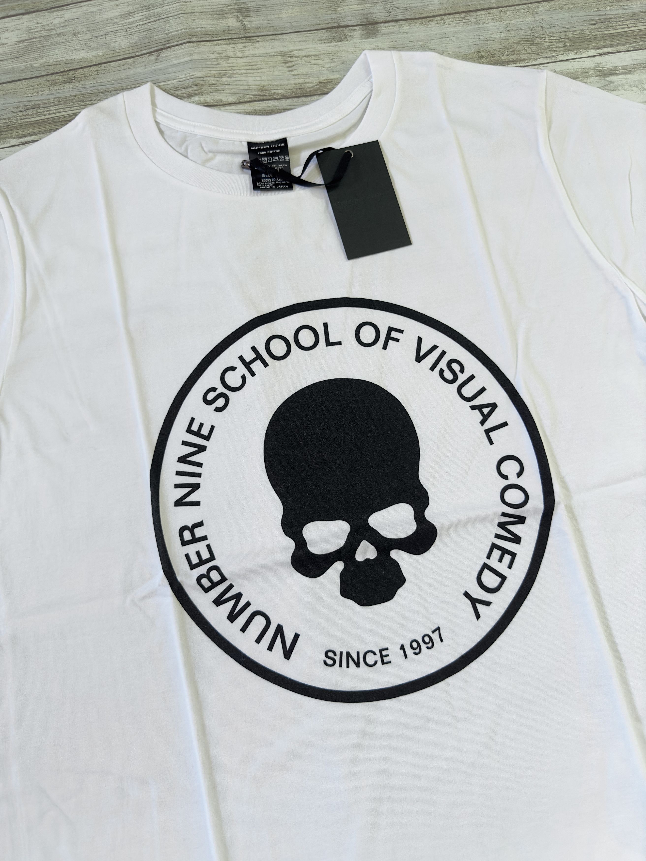NUMBER (N)INE SCHOOL OF VISUAL COMEDY T-SHIRT White 5