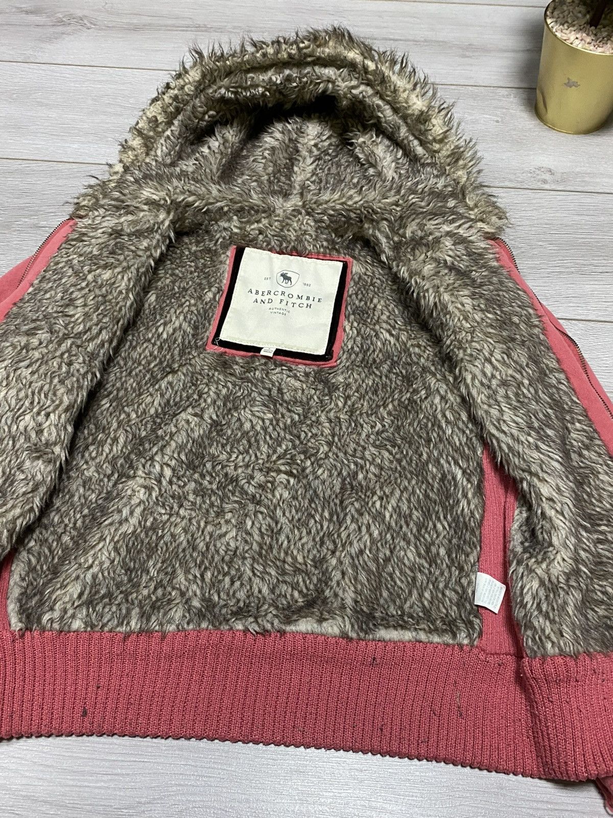 Abercrombie & Fitch Abercrombie & Fitch fur zip hoodie spell out big logo Size L / US 10 / IT 46 - 9 Thumbnail