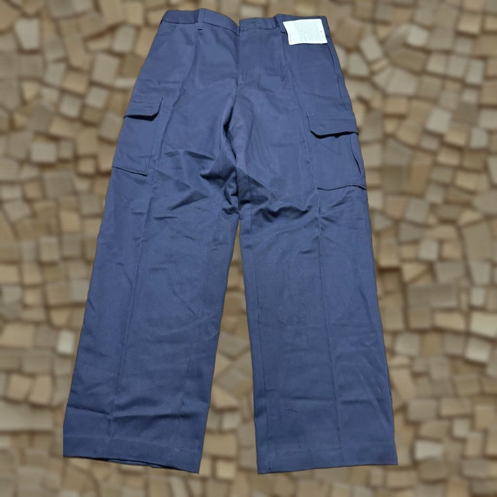 Vintage Steelguard Pants Mens 36x29.5 Blue Flame-Resistant Cargo Pockets Work Pant Size US 36 / EU 52 - 1 Thumbnail