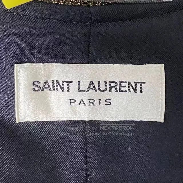 Saint Laurent Paris Saint Laurent Black Gold Silk Jacket. Size US L / EU 52-54 / 3 - 4 Thumbnail