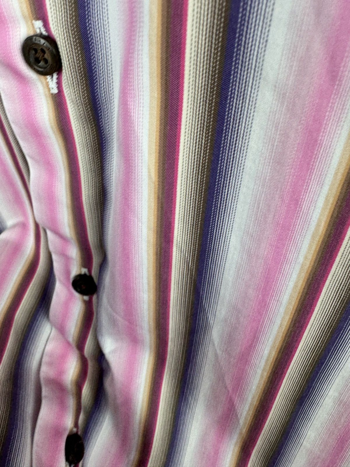 Etro Men’s Etro Milano Striped Shirt Button Up Long Sleeve Size US XXL / EU 58 / 5 - 8 Thumbnail