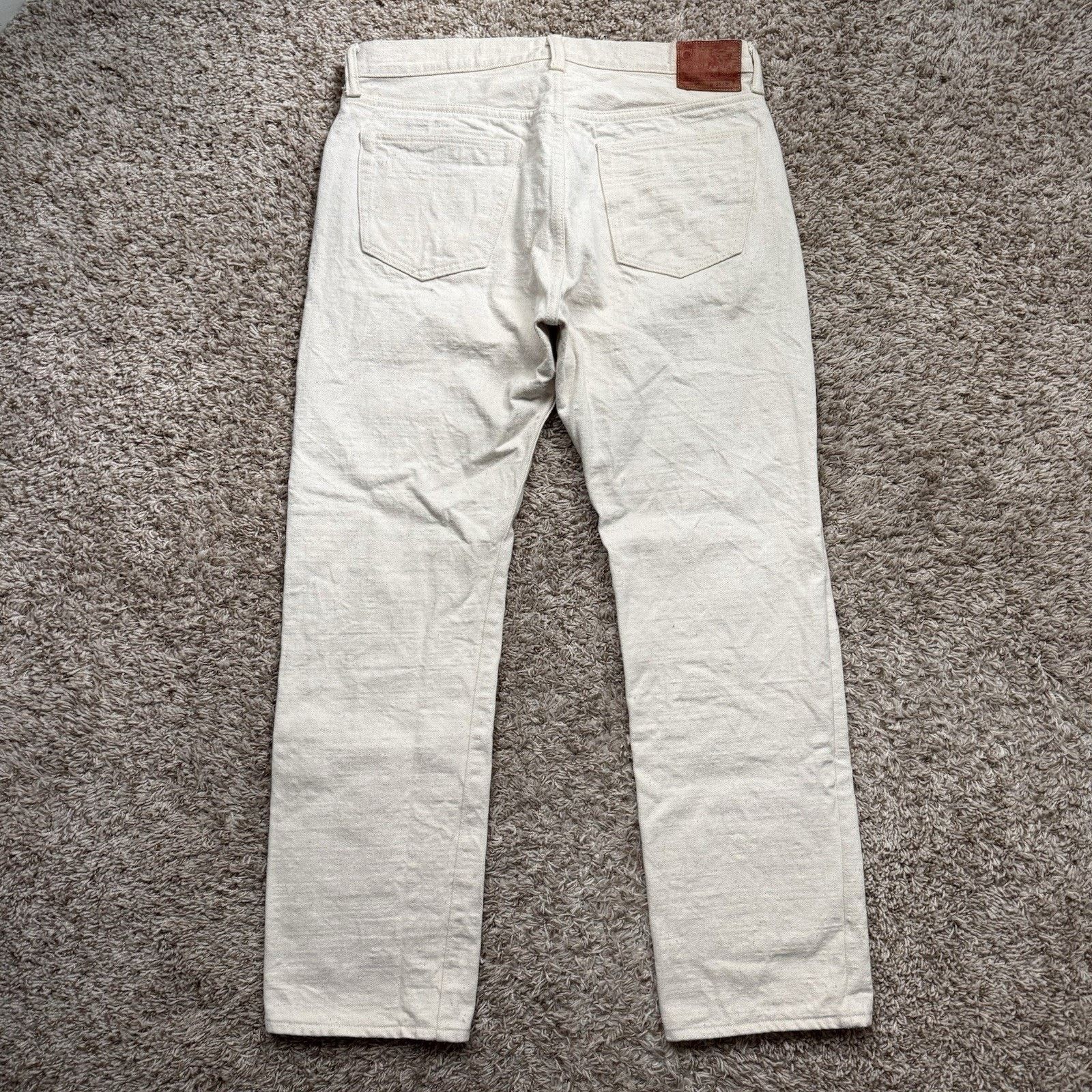 Samurai Jeans Samurai Cotton 18oz Ecru Selvedge Denim Jeans S710SC-KI Size US 34 / EU 50 - 2 Thumbnail