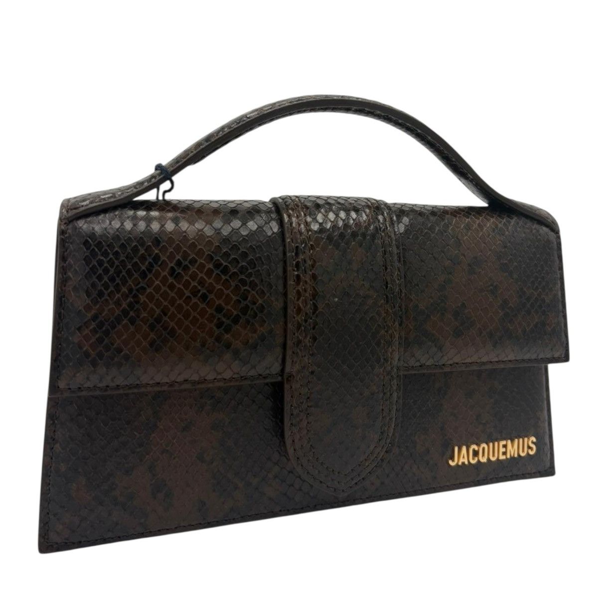 Jacquemus Jacquemus Le Grand Bambino Brown Snake Gold Size ONE SIZE - 1 Thumbnail