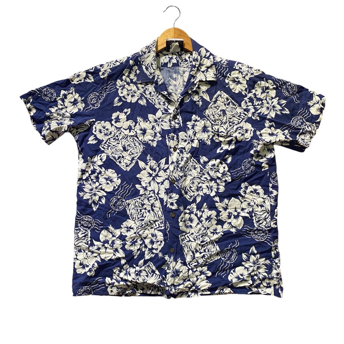 Vintage Floral Hawaii Button Up Shirt