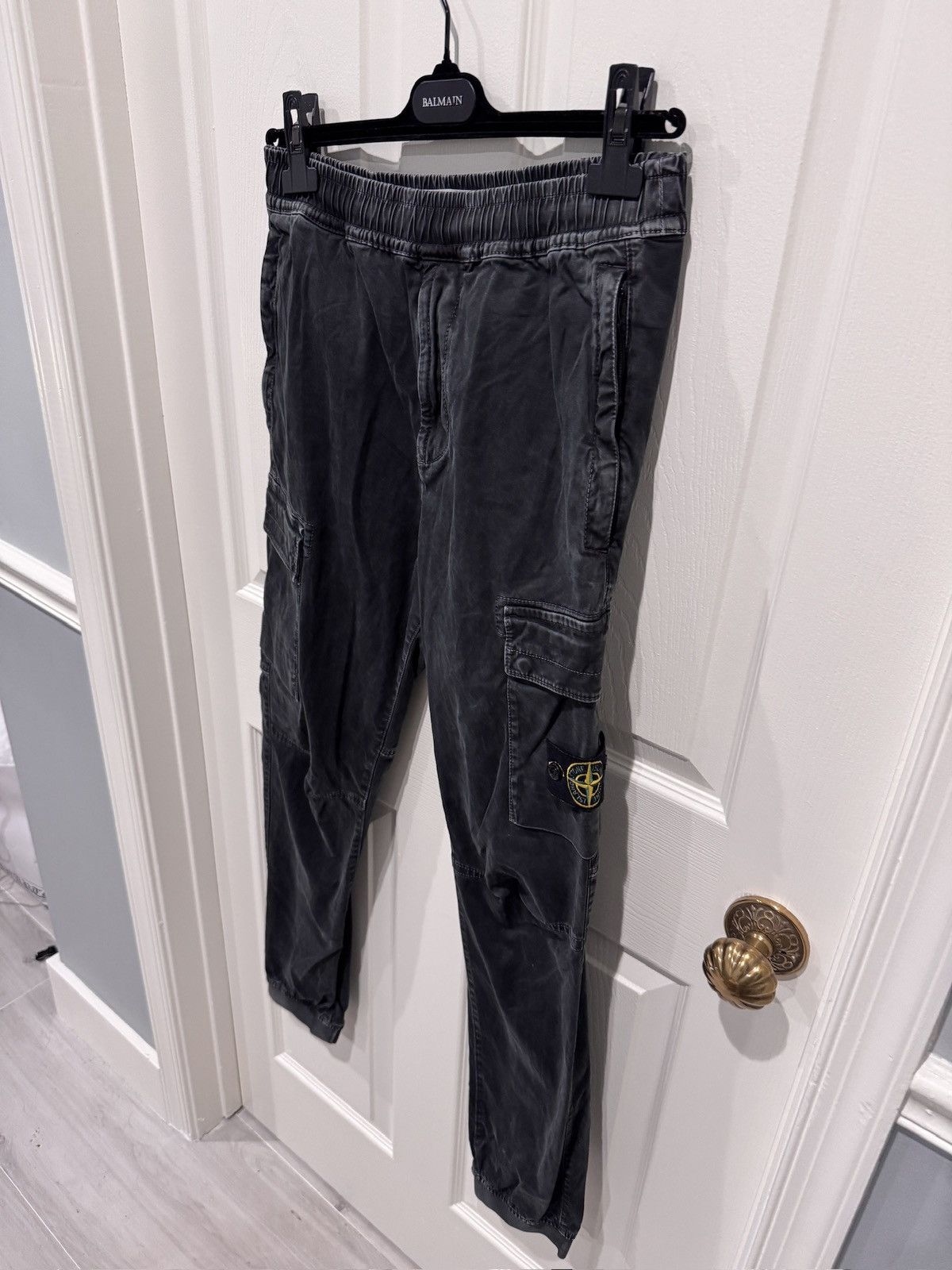 Stone Island Stone Island Black Cargo Pants Type RE-T Sz 28 (fits 28-30) Size US 28 / EU 44 - 3 Thumbnail