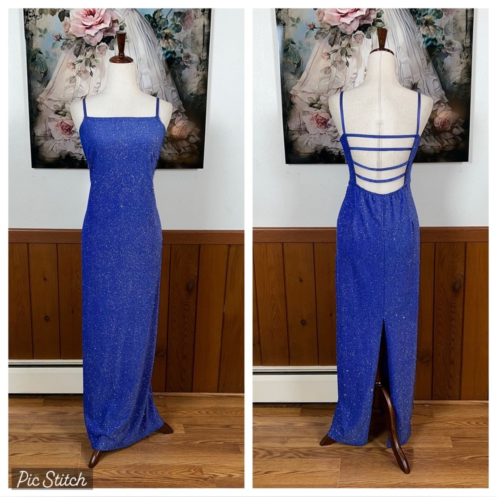 Vintage Beautiful Vintage 90s JUMP Sparkling Prom Gown! Size XL / US 12-14 / IT 48-50 - 1 Thumbnail