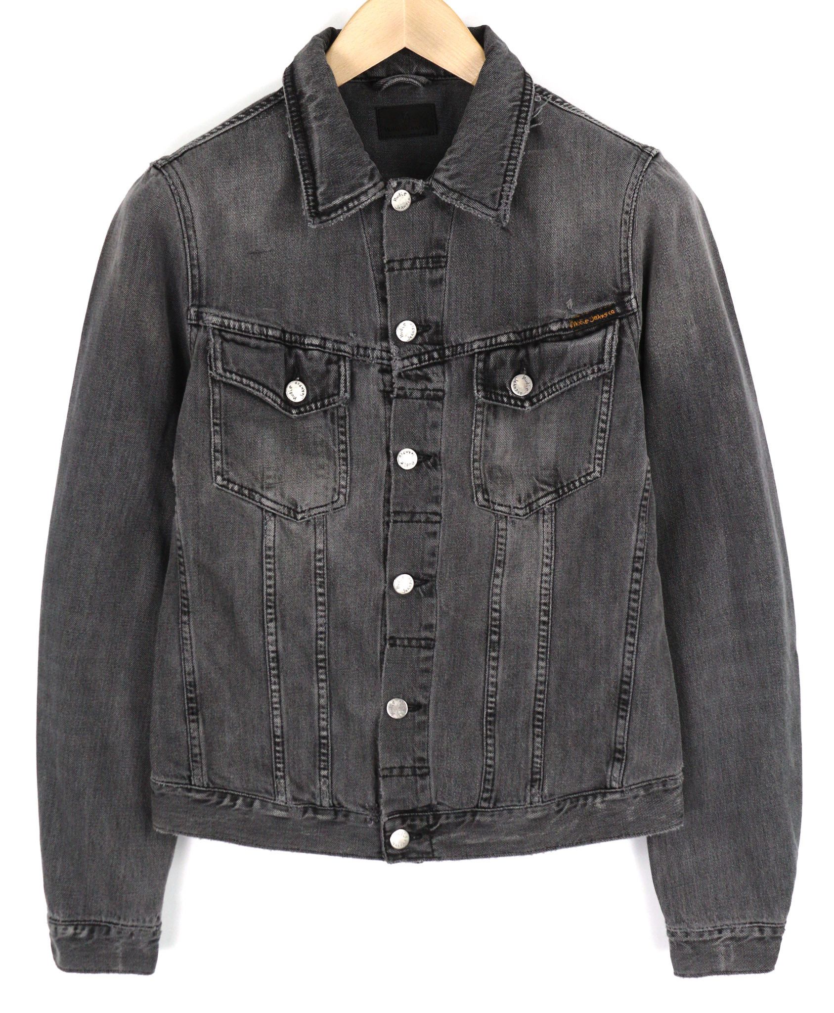 Nudie Jeans BILLY S Desolation Grey Polo Casual Mid Jacket 82464 Size US S / EU 44-46 / 1 - 1 Thumbnail