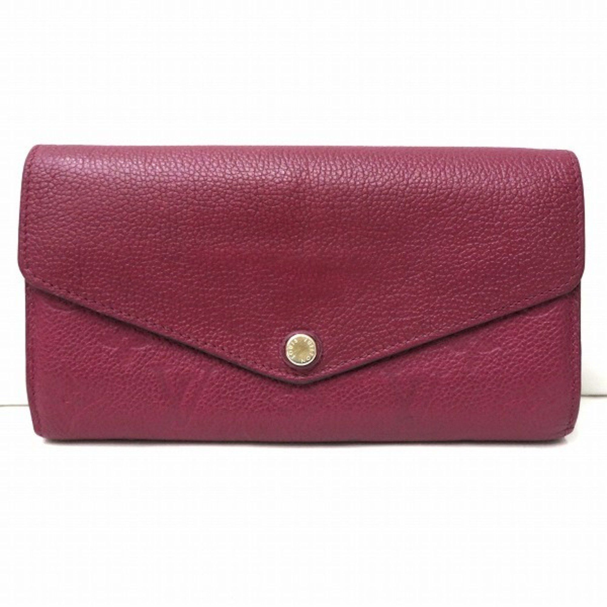 image of Louis Vuitton Empreinte Portefeuille Sara M62213 Long Wallet Bifold Men's Women's in Raisin