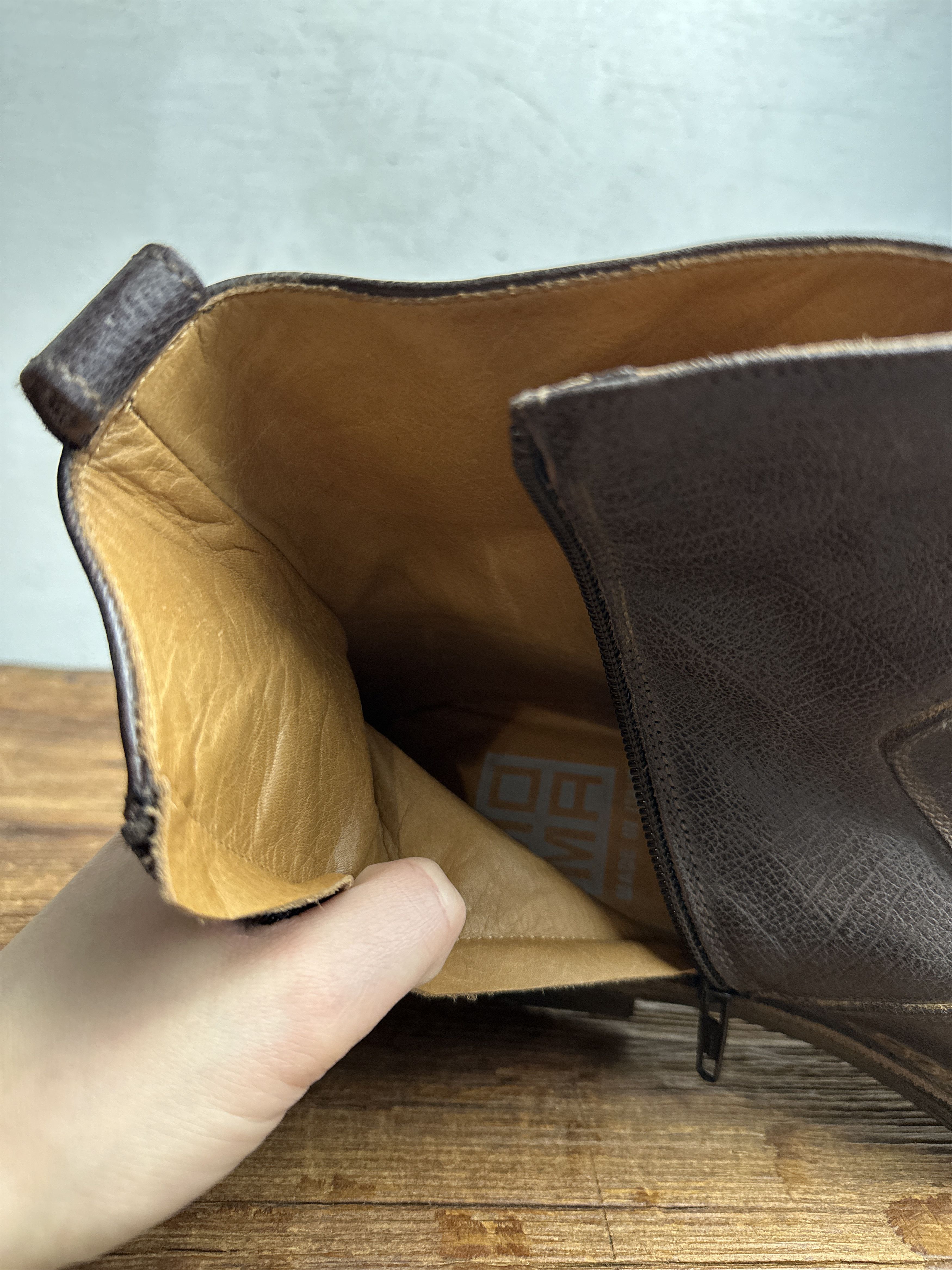 MoMA Moma Leather Ankle Western Boots Size US 12 / EU 45 - 8 Thumbnail