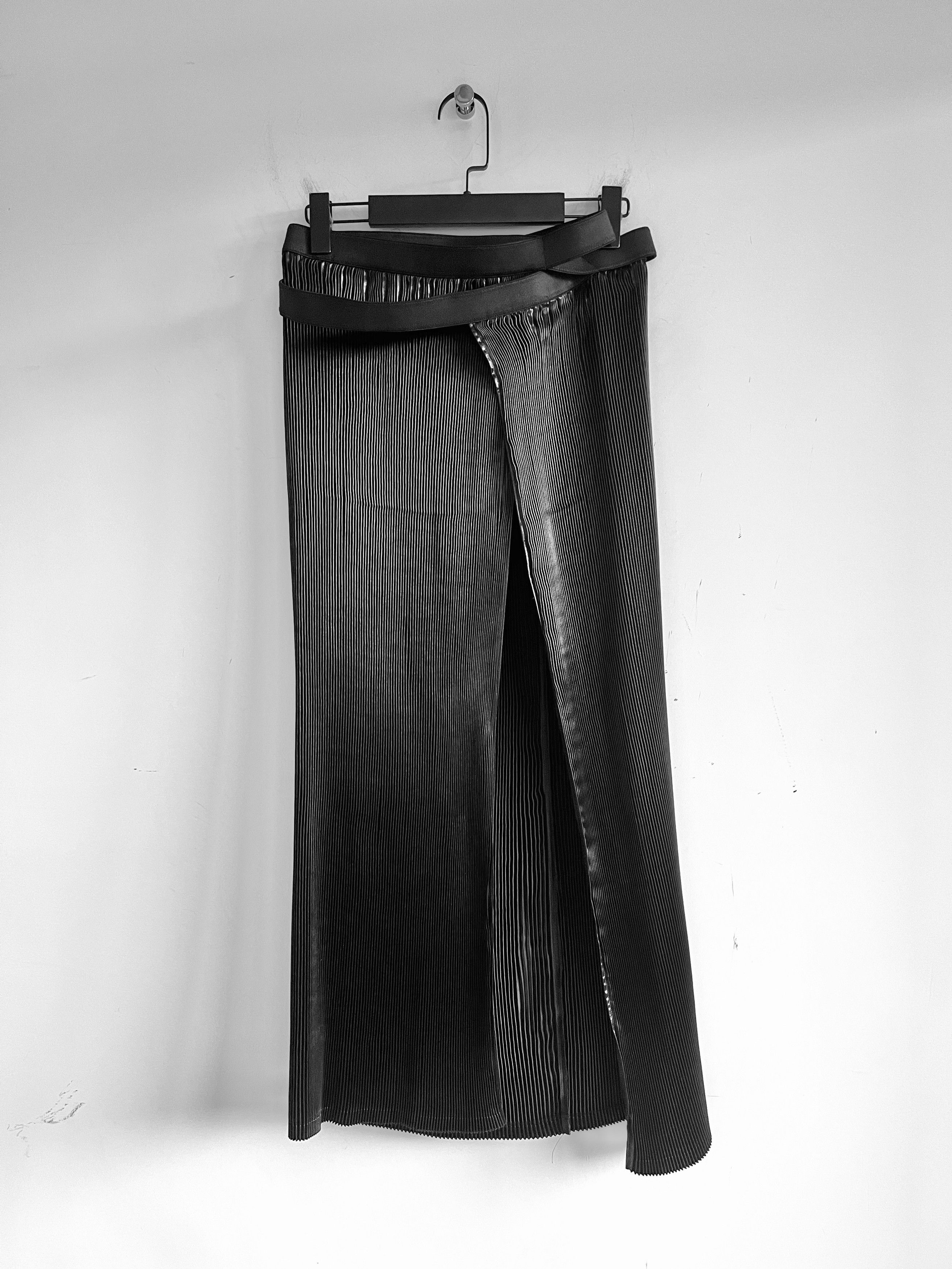 Yohji Yamamoto JUNYA WATANABE COMME des GARCONS - Pleated Long Maxi Skirt Size 29" - 1 Thumbnail
