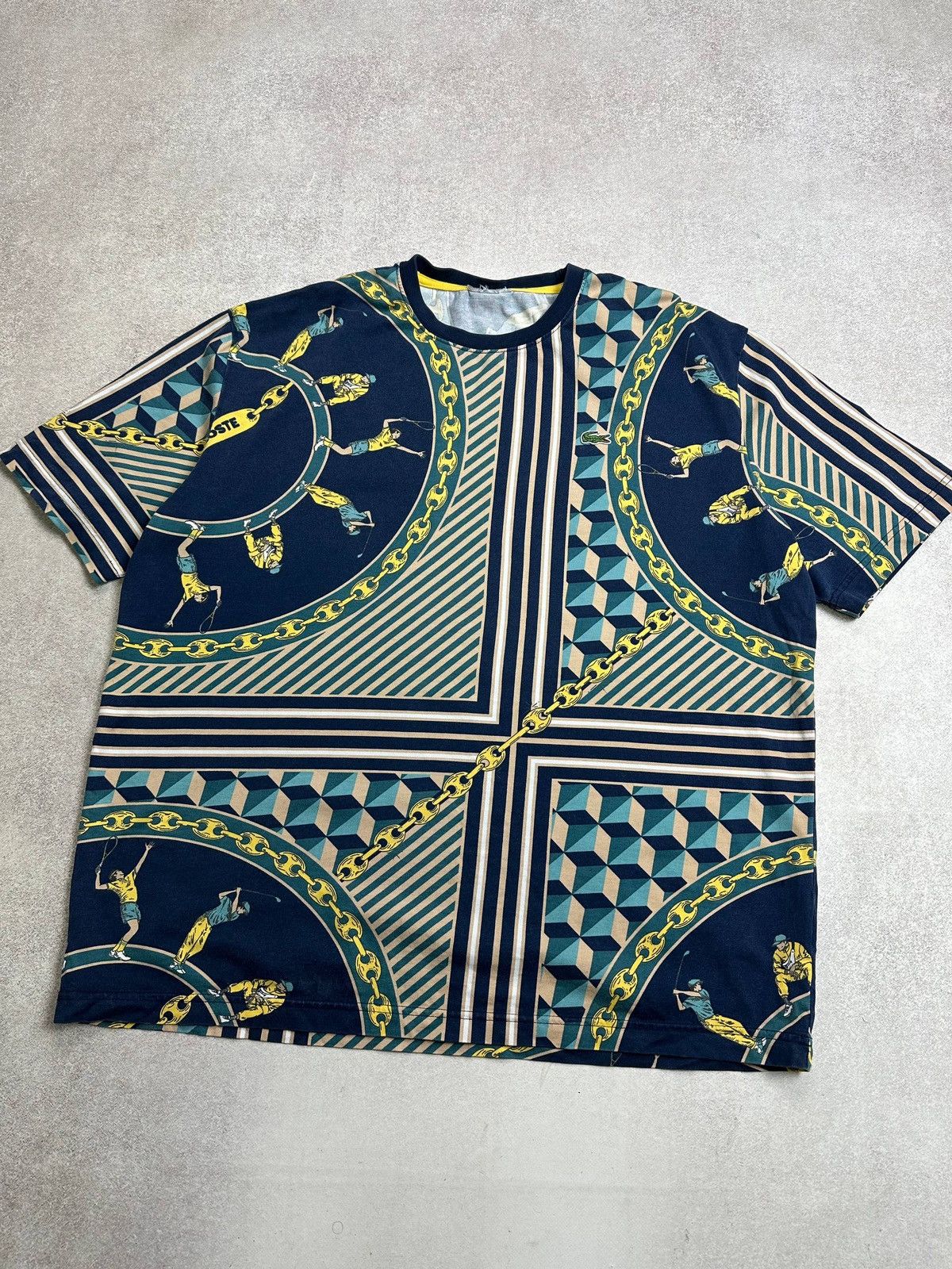 Lacoste Vintage Lacoste All Over Print Golf T-shirt Rare L Size US L / EU 52-54 / 3 - 2 Thumbnail