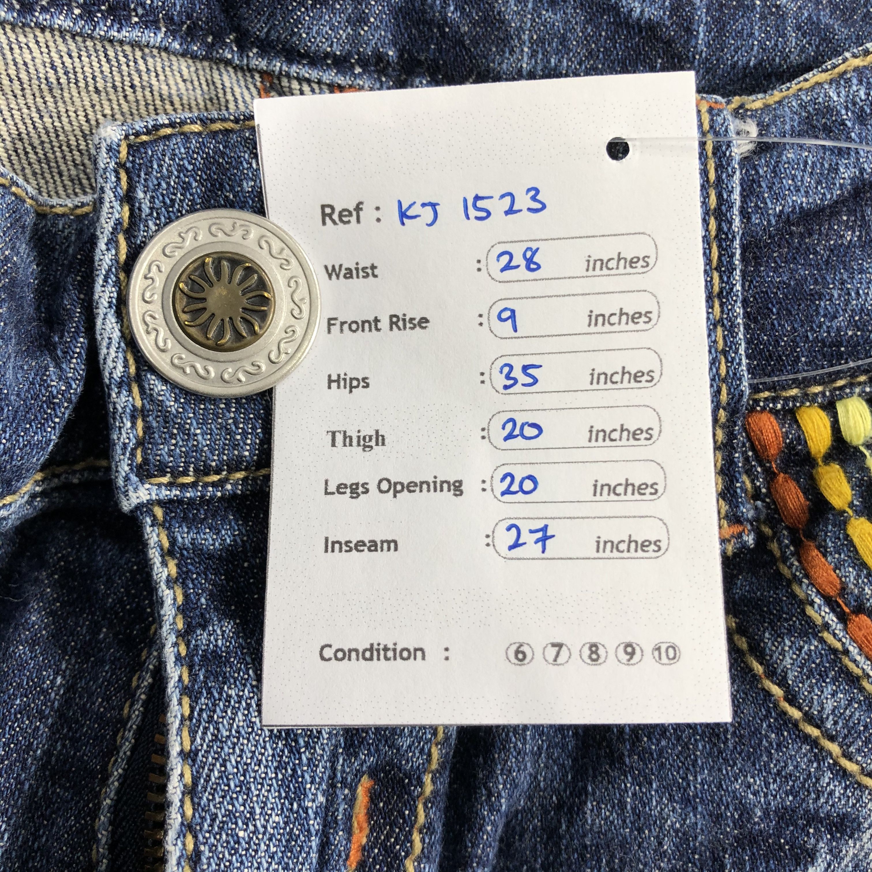 Japanese Brand Japanese Brand Precious Jeans Flare Denim KJ1523 Size 28" / US 6 / IT 42 - 10 Thumbnail