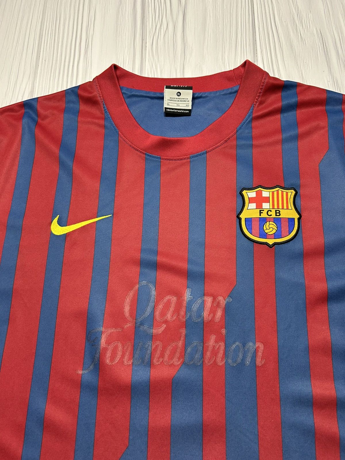 Nike Vintage F.C. Barcelona 2011-12 Nike Soccer Jersey T-Shirt Size US XL / EU 56 / 4 - 6 Thumbnail