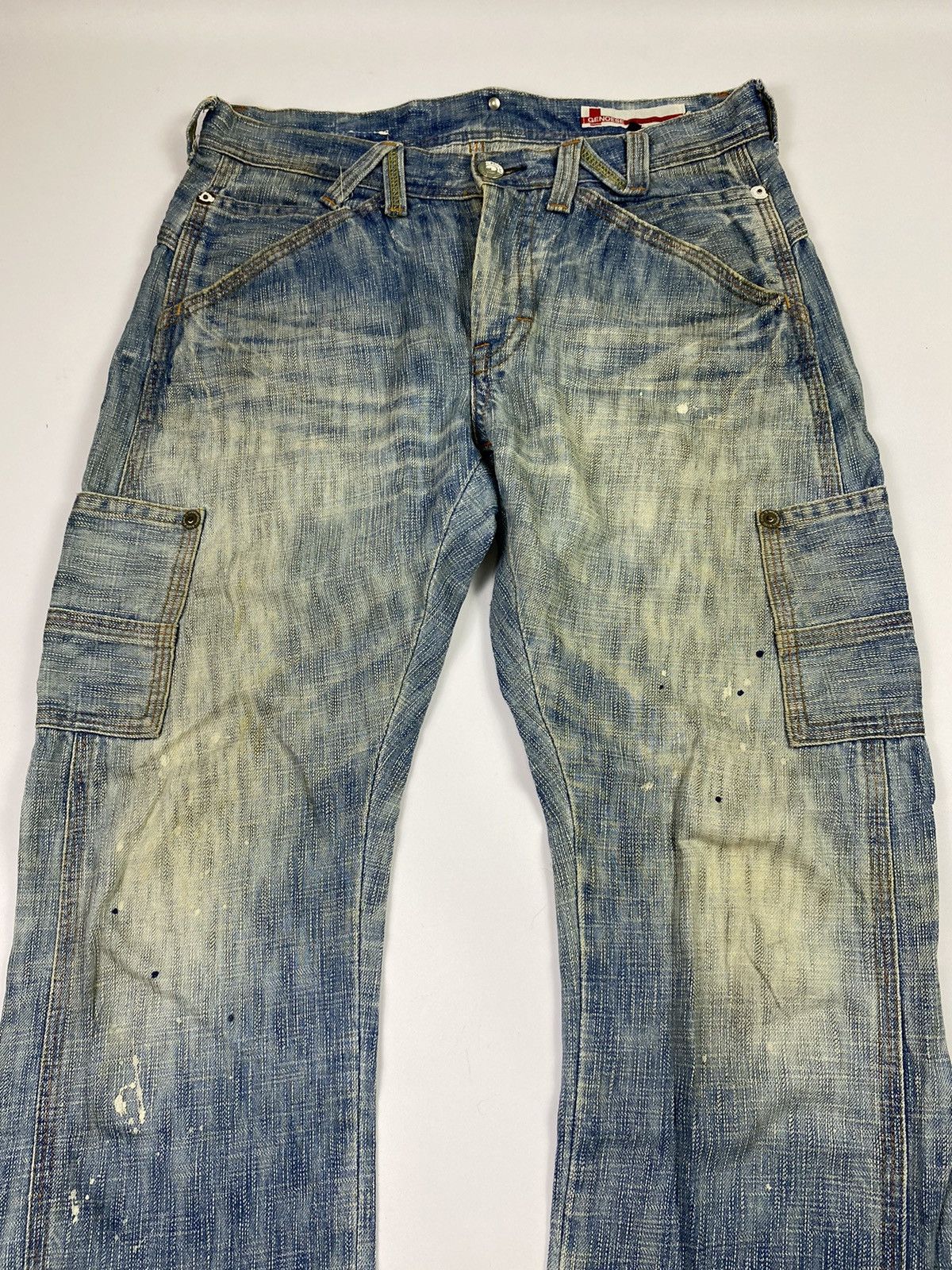 If Six Was Nine × Japanese Brand × Le Grande Bleu (L.G.B.) japanese brand genoeae cargos jeans pant Size US 32 / EU 48 - 3 Thumbnail