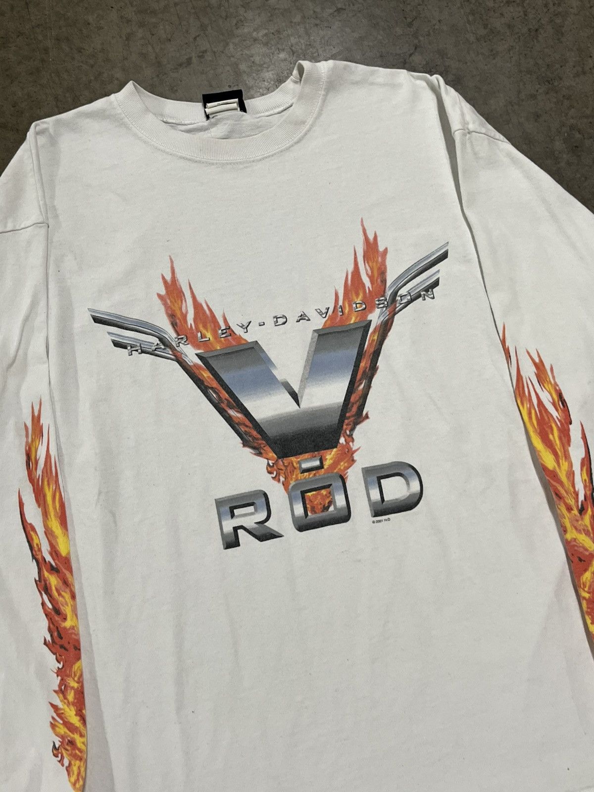 Vintage Harley Davidson vintage flame longsleeve shirt skater hype Size US XL / EU 56 / 4 - 5 Thumbnail