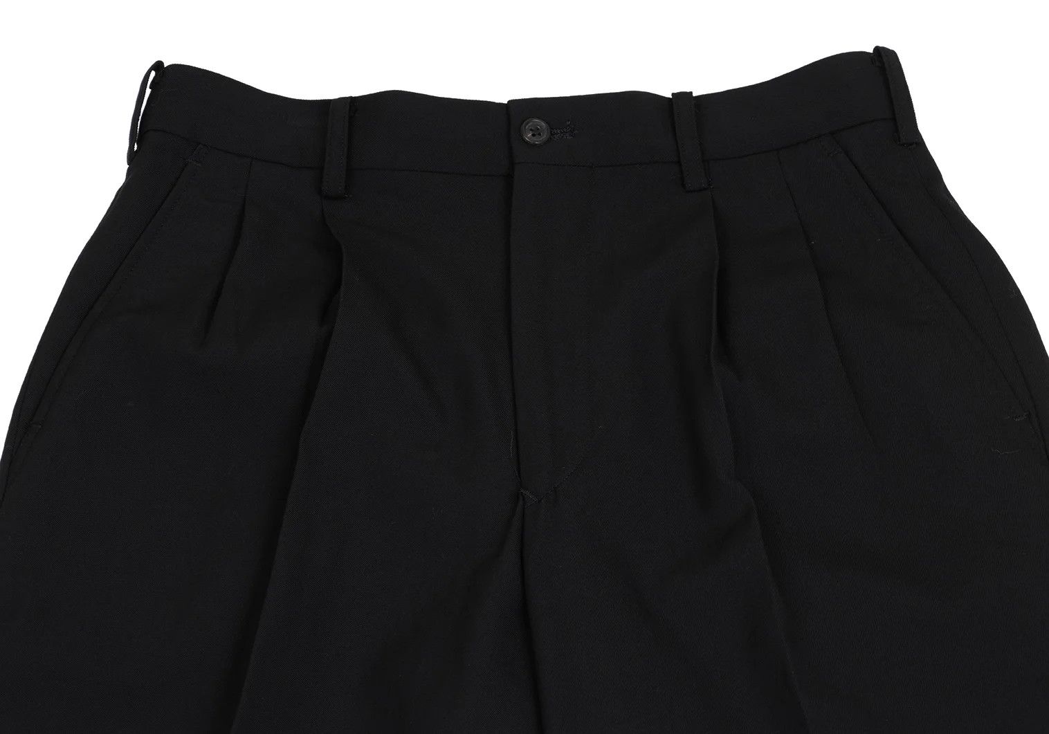 Yohji Yamamoto Yohji Yamamoto Wool Gabardine Pants Black S Size US 38 / EU 54 - 2 Thumbnail