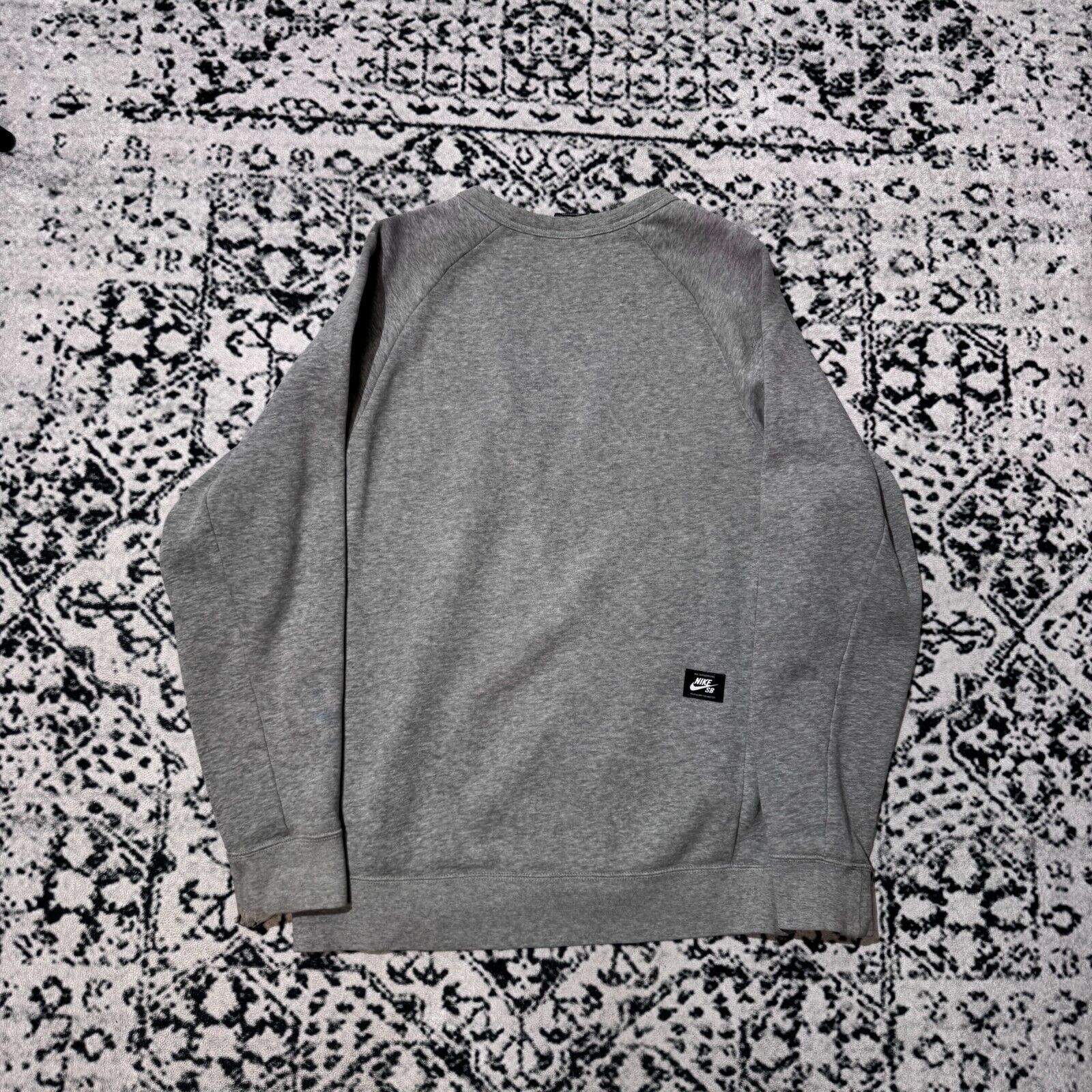 Nike × Vintage Vintage Nike Gray Cotton Crewneck Size S Y2k 90s Logo Sb Size US S / EU 44-46 / 1 - 12 Thumbnail