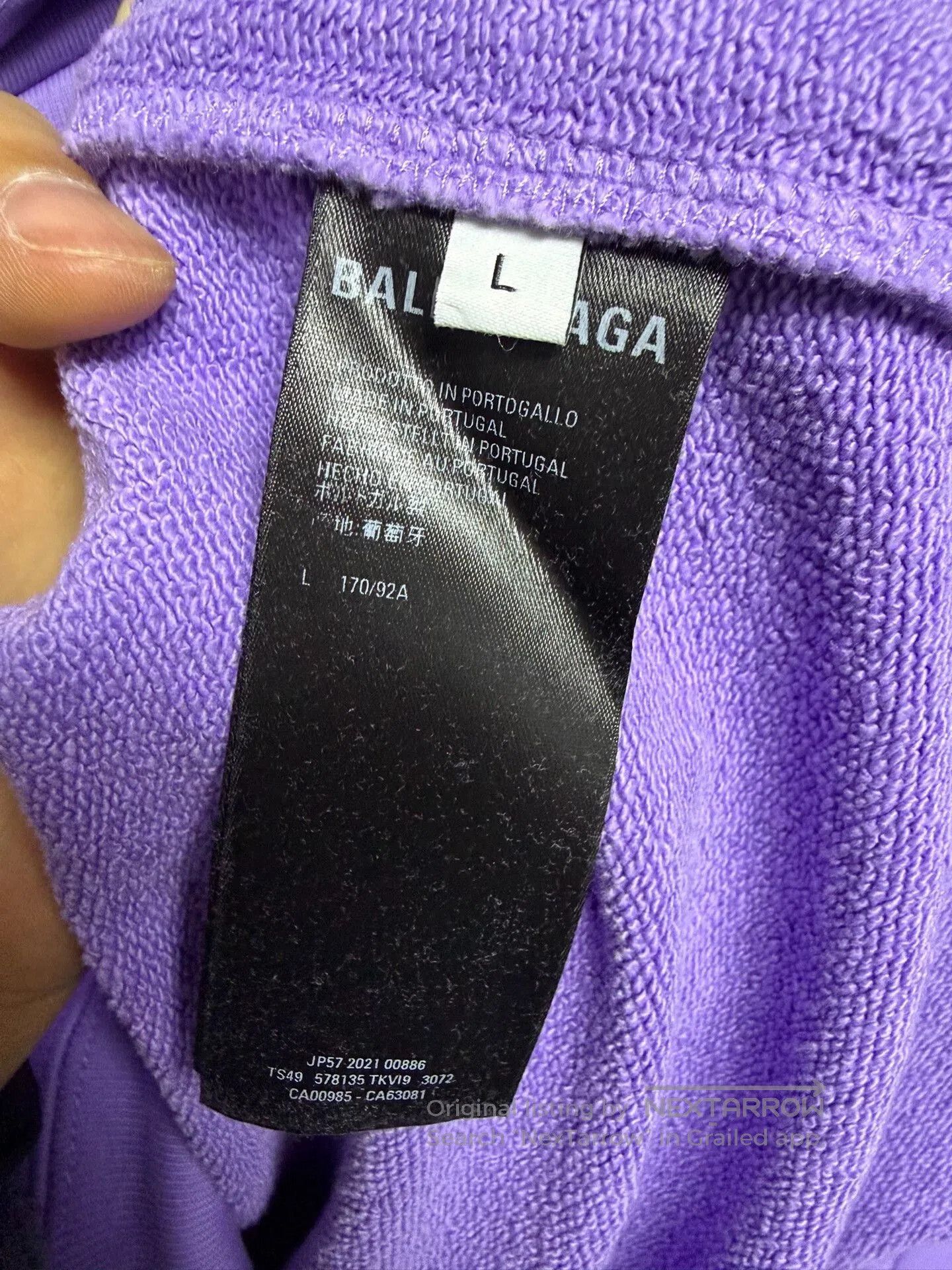 Balenciaga balenciaga purple hooded sweatshirt size L. Size US L / EU 52-54 / 3 - 4 Thumbnail