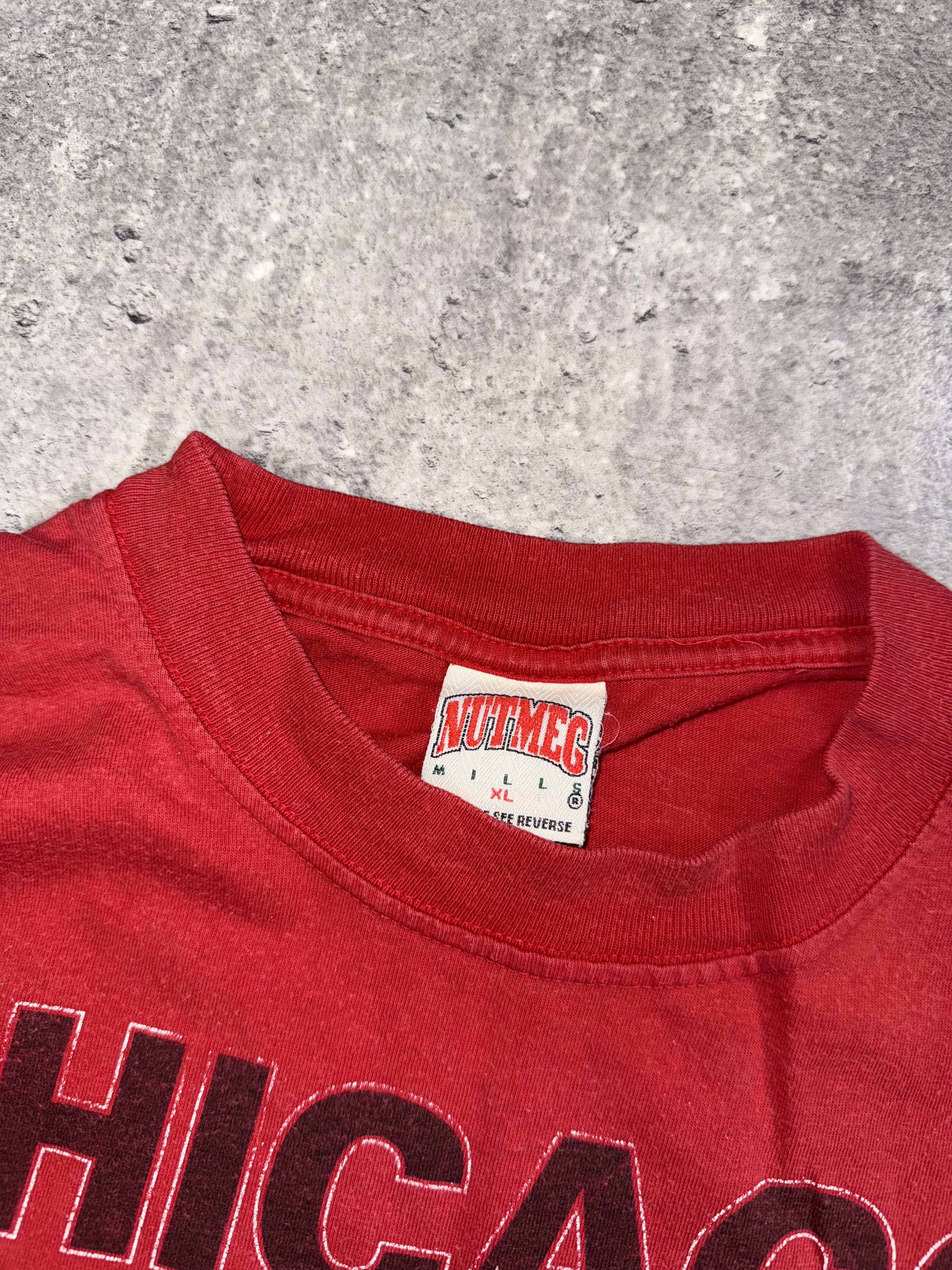 Nutmeg Nutmeg vintage chicago bulls 90s boxy tee Size US XL / EU 56 / 4 - 5 Thumbnail