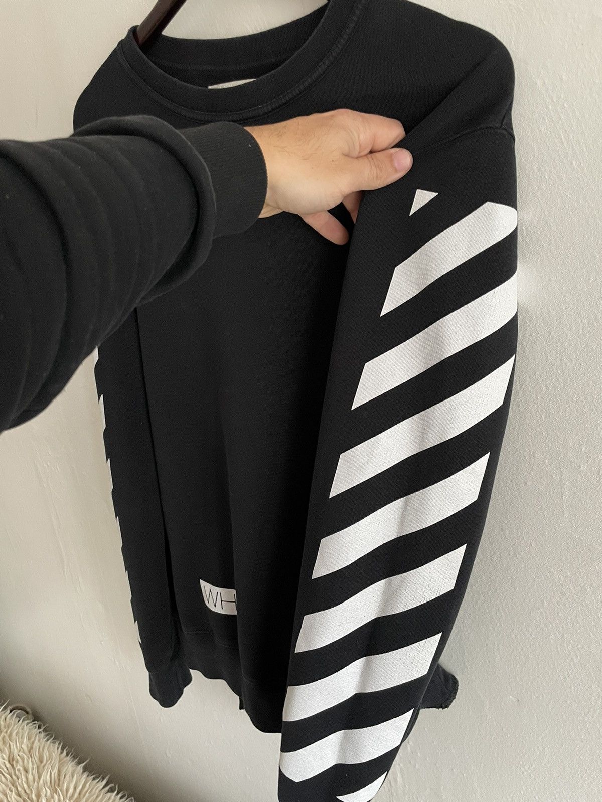 Off-White Off-White Blue Collar Sweatshirt Diagonals Crewneck Jumper Size US S / EU 44-46 / 1 - 5 Thumbnail