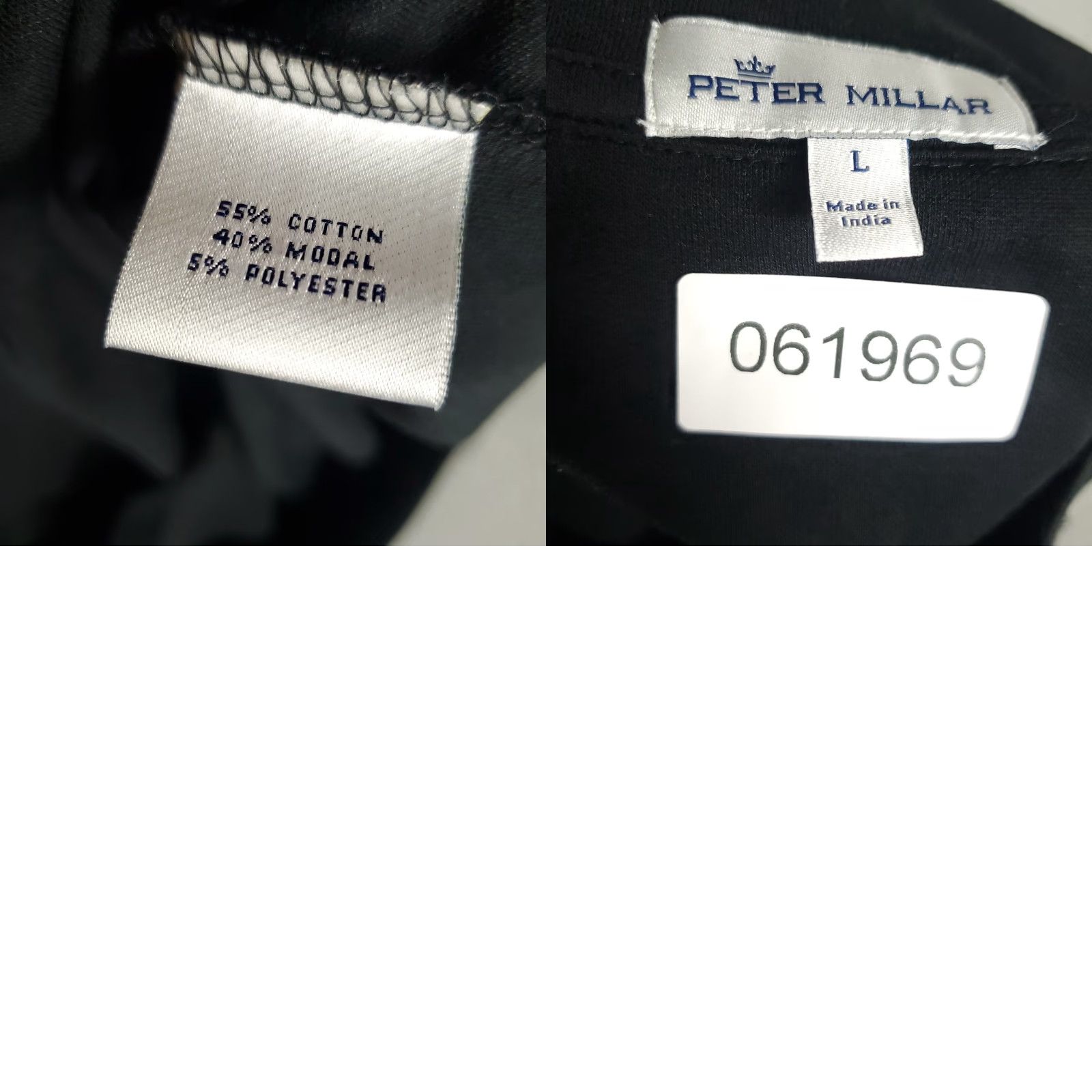 Peter Millar VINTAGE Peter Millar Sweater Pullover Men's Size Large 1/4 Zip Black Knit Casual Formal Golf Size US L / EU 52-54 / 3 - 8 Thumbnail