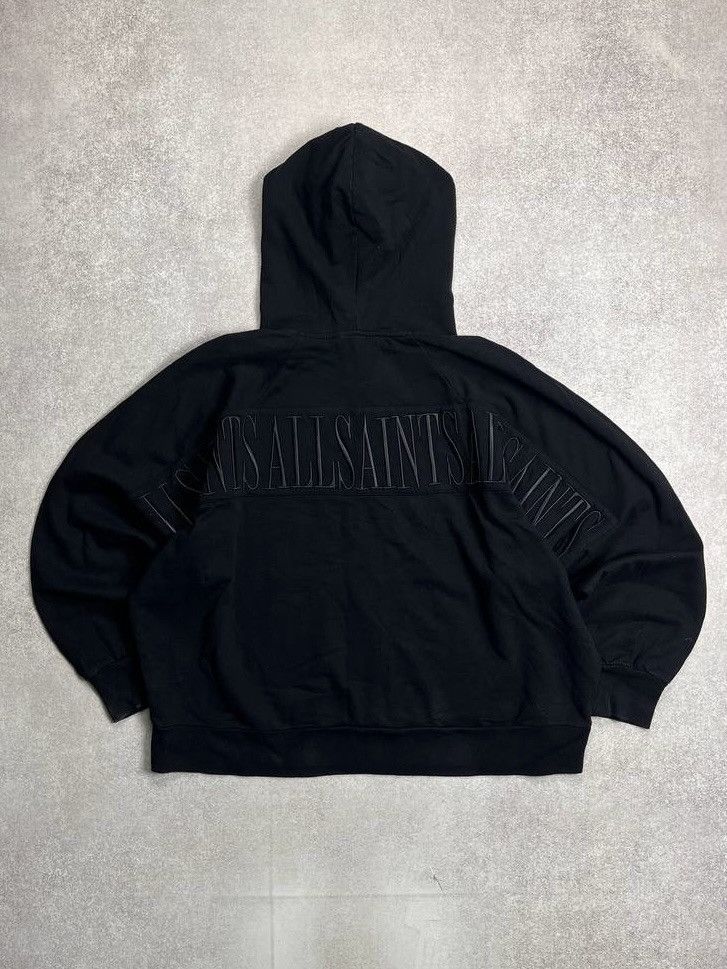 Allsaints × Vintage Vintage Allsaints Spellout Big Logo Boxy Hoodie Y2K M Size US M / EU 48-50 / 2 - 1 Thumbnail
