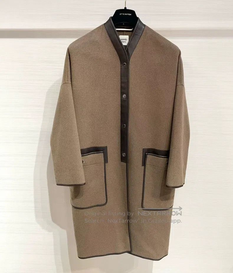 Hermes Hermes Autumn and Winter Fringe Cashmere Coat Size XXS / US 00 / IT 34 - 3 Thumbnail