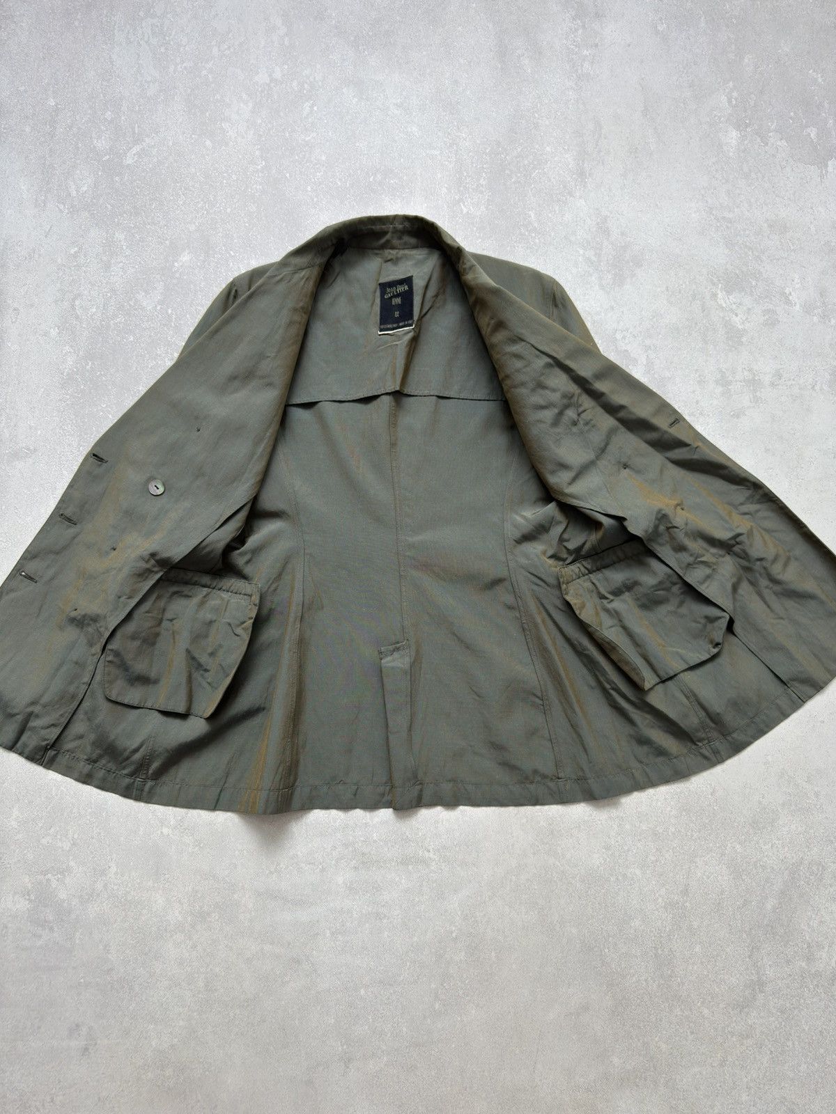 Jean Paul Gaultier Jean Paul Gaultier Blazer Jacket Double Breasted Satin Sheen Size M / US 6-8 / IT 42-44 - 14 Thumbnail