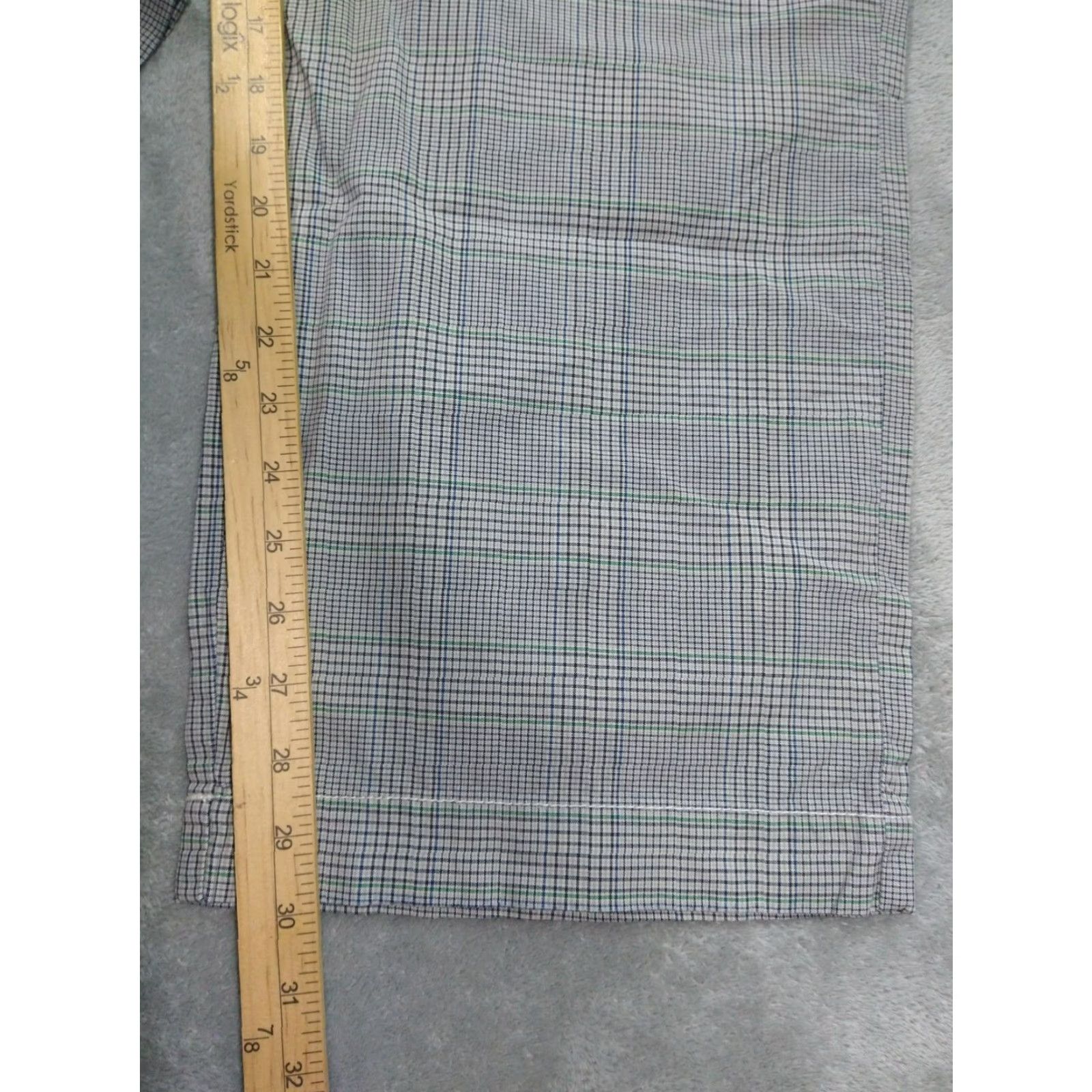 American Eagle Outfitters American Eagle Outfitters Pants Mens 34x30 Plaid Windowpane Wide Leg Flat Front Mid Rise Chino Casual Mens Size US 34 / EU 50 - 5 Thumbnail