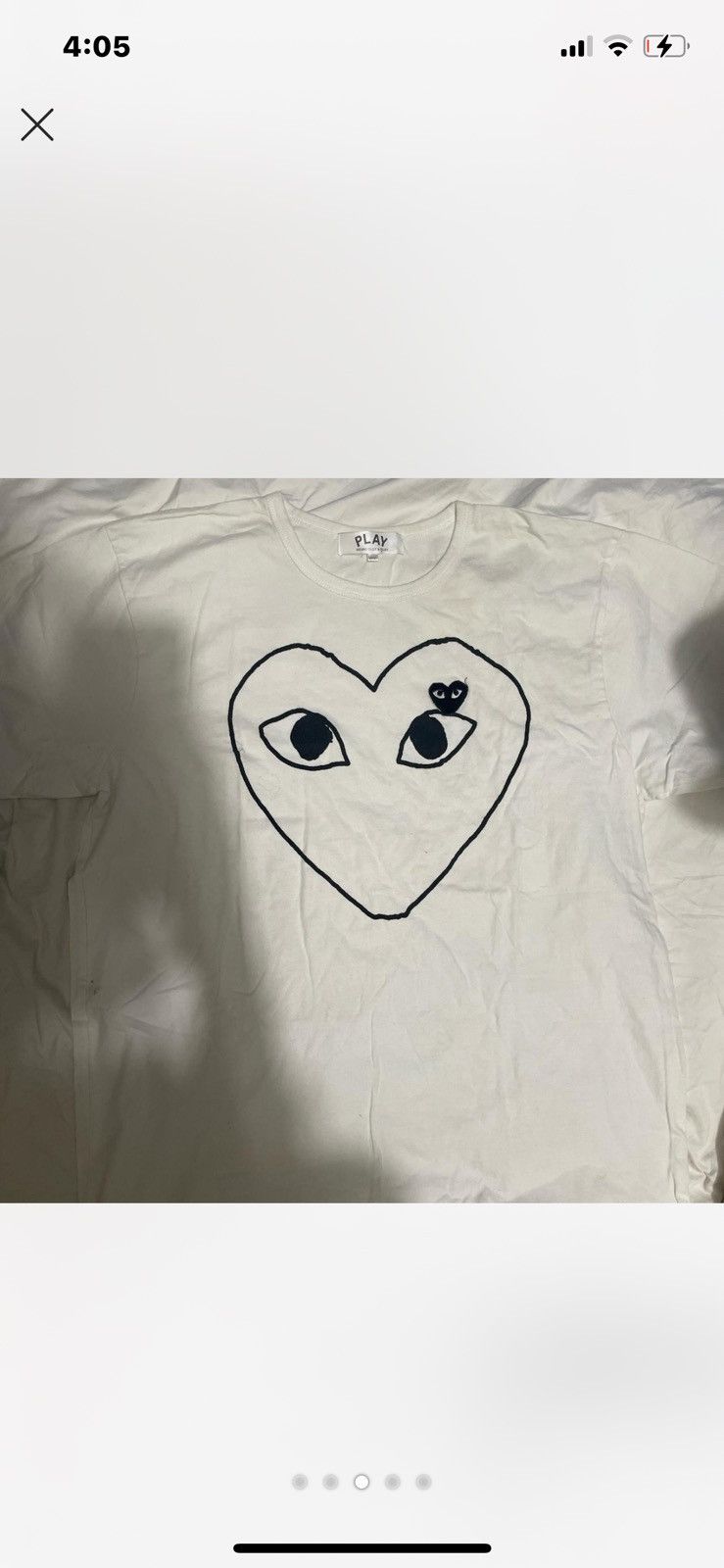 Comme des Garcons × Comme des Garcons PLAY COMME DE GARÇONS PLAY - TSHIRT Size US XL / EU 56 / 4 - 3 Thumbnail