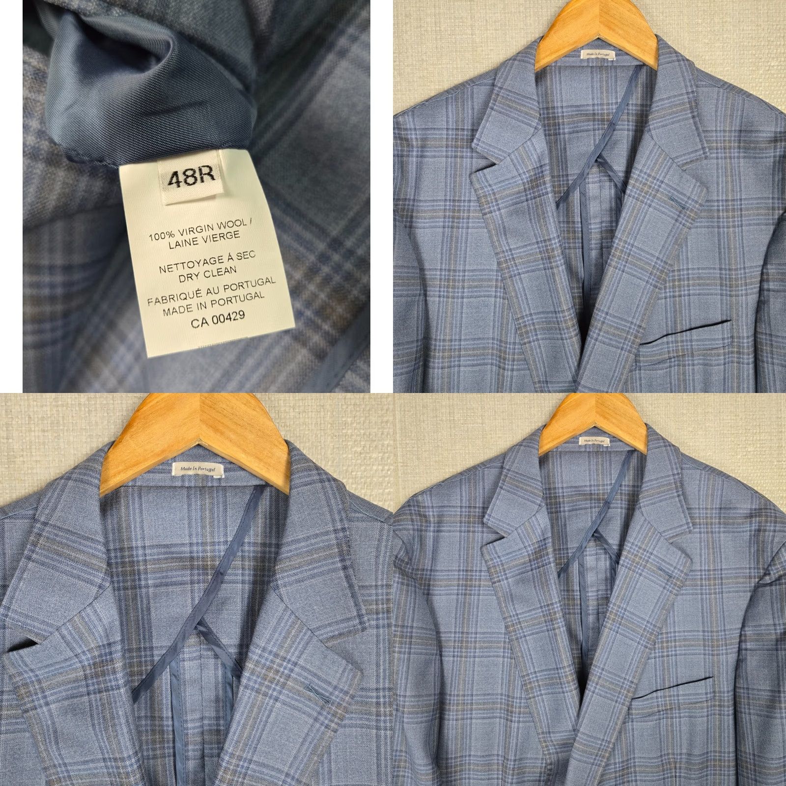 Peter Millar Peter Millar Jacket Blue 48 Wool Unlined Hyperlight Blazer Size 48R - 9 Thumbnail