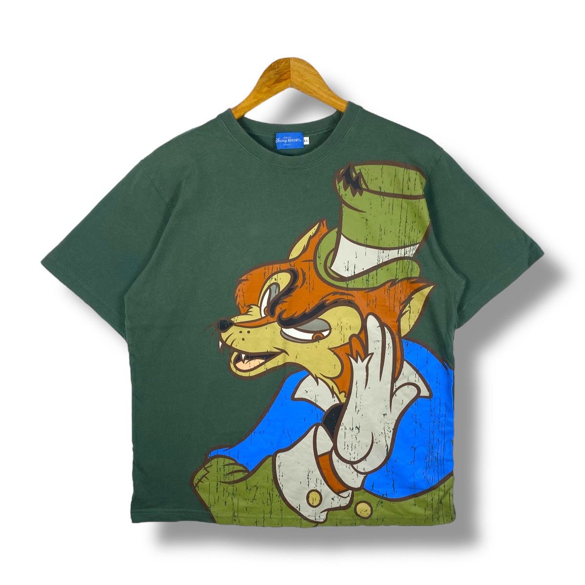 Disney Vintage Pinocchio FOULFELLOW Cartoon Graphic Tee Shirt Large Size US L / EU 52-54 / 3 - 1 Thumbnail