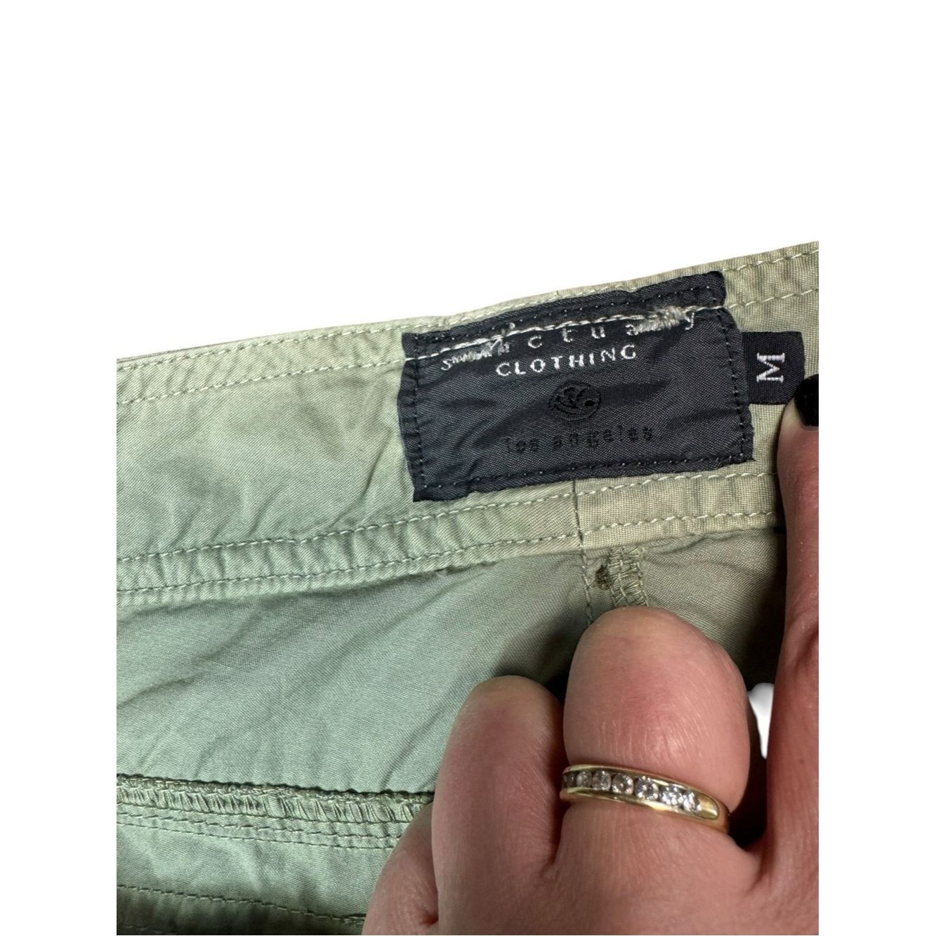 Sanctuary Sanctuary Olive Green Bootcut Lightweight Cotton Pants Size Size 32" / US 10 / IT 46 - 5 Thumbnail